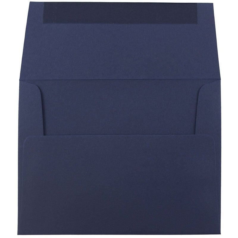 JAM PAPER A2 Premium Invitation Envelopes - 4 3/8 x 5 3/4 - Navy Blue - 50/Pack - Image 2